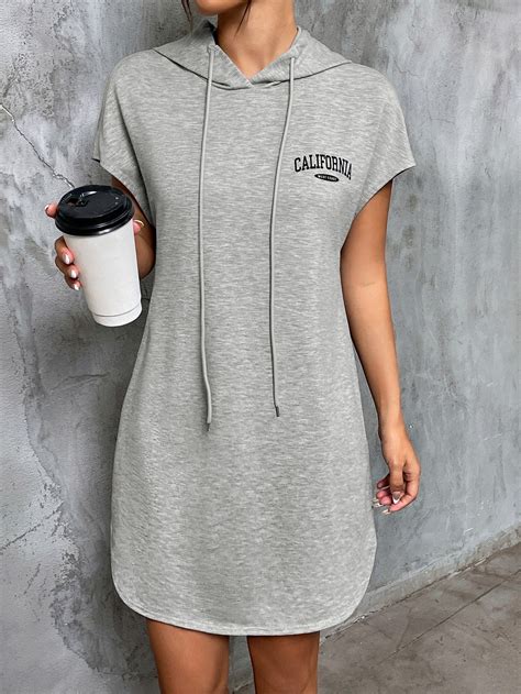 SHEIN USA | Hoodie dress outfit, Hooded dress, Clothes for women