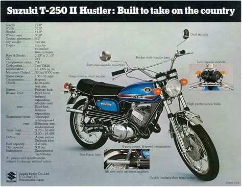 1972 Suzuki T250 Hustler - Motorcycle Classics