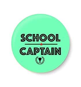 PEACOCKRIDE School Captain I School Pin Badge (Metal, Multicolour,37mm ...
