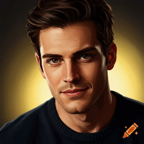 Portrait of a man on Craiyon