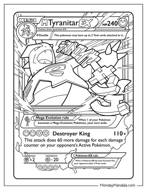 24 Mega Pokemon Coloring Pages (Free PDF Printables)