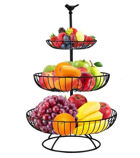 Buy PRIME KRAFTS 3 Tier Fruit and Vegetable Basket, Multipurpose ...