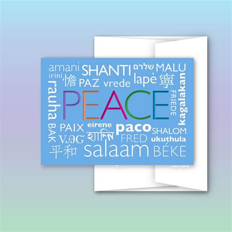Peace In Different Languages Poster