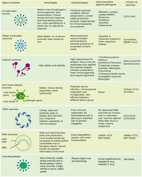 Types Of Vaccines