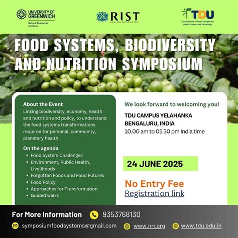 Food Systems, Biodiversity and Nutrition Symposium