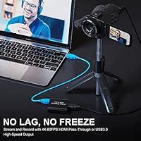 1Goal Audio Video HDMI Capture Card with Loop Out with Audio, USB 2.0 ...