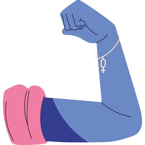 A cartoon arm with a pink and blue shirt 49672623 PNG