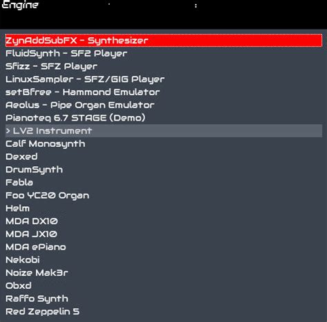 Zynthian Engine Preset Structure - ZynthianWiki
