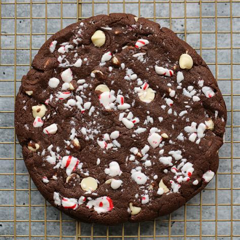 Giant Chocolate Peppermint Bark Cookie - Our Best Bites
