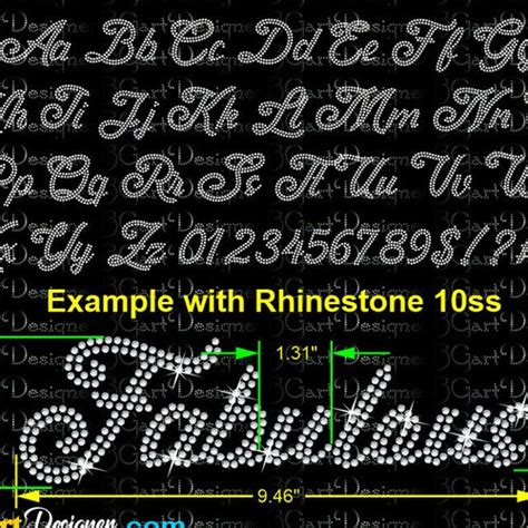 Fancy/script Fonts Alphabet Rhinestone Letters Ttf for - Etsy
