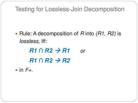 Image result for Lossless Join Decomposition Explained
