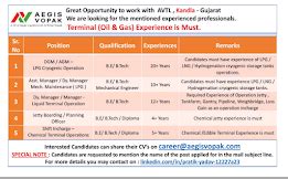 AEGIS VOPAK Terminal (Oil & Gas) Operation Maintenance Mechanical ...