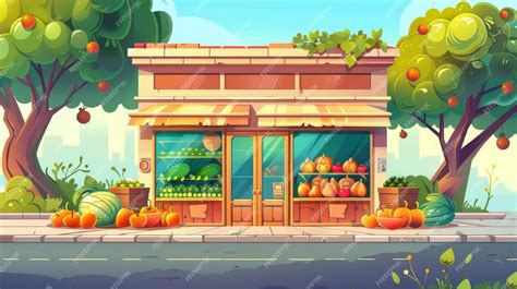 Fruit Shop Cartoon 的图像结果