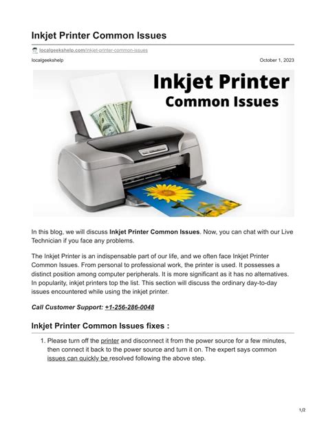 Inkjet Printer Problems 的图像结果