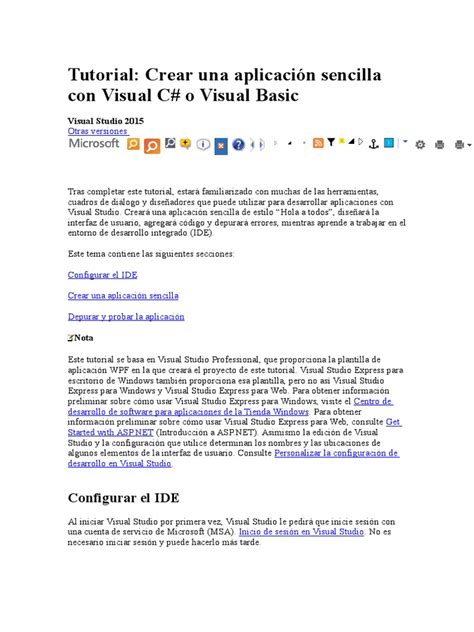 Visual Studio 2015 Tutorial 的图像结果