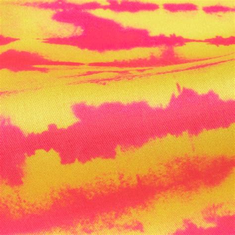 Bumblebee Yellow And Hot Pink Shiiborii Pattern Digital Print Poly Gla ...