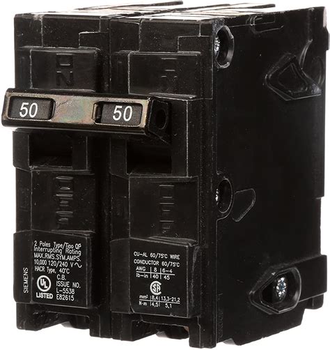 Siemens Q250 50-Amp Double Pole Type QP Circuit Breaker — Consavvy.com