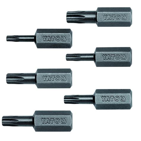 Yato combo set of 6 Screwdriver Bits YT-7897-T10, YT-7898-T15,YT-7899 ...