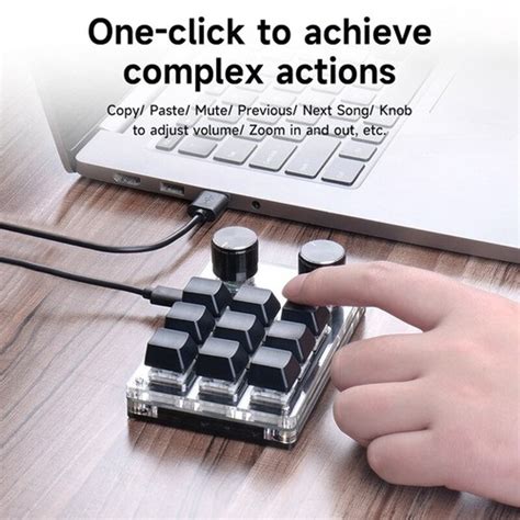 Buy 9 Buttons Custom Keyboard Volume Knob Programming Macro Gaming ...