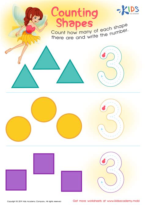 Count Shapes Worksheet 的图像结果