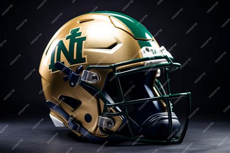 Premium AI Image | A football helmet with the word notre dame on it