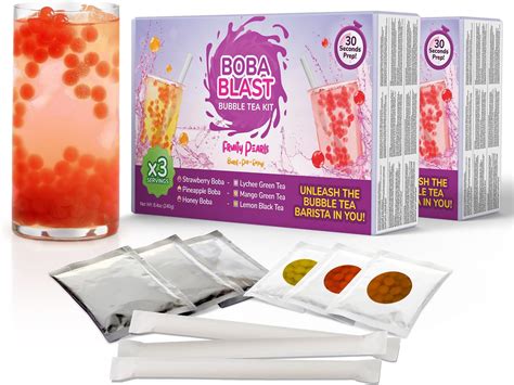Amazon.com: Popping Bubble Tea Kit | Popping Boba Kit | Bursting Boba ...