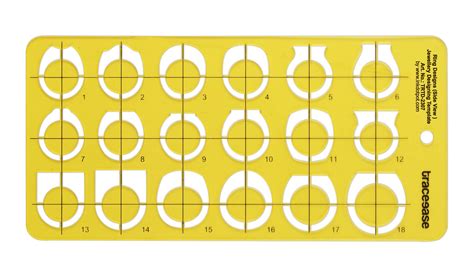 Buy Traceease Ring Design Side View Jewelry Templates Drafting Tools ...