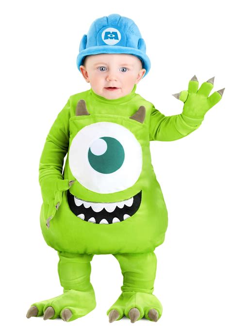 Infant's Disney Mike Wazowski Bubble Costume, Green Monster Jumpsuit ...