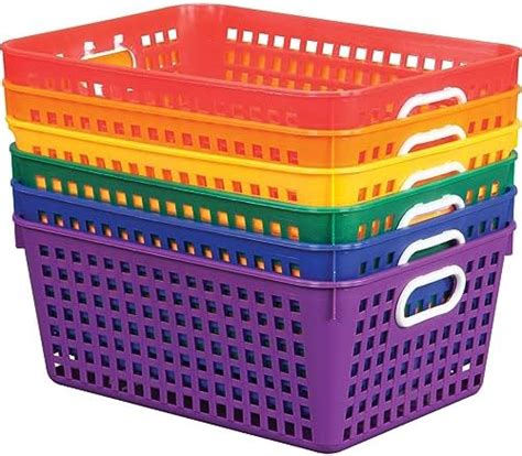 Really Good Stuff Plastic Storage Baskets for Classroom Or Home Use Fun ...