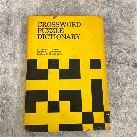 crossword puzzle dictionary – Black Octopus Rare Books
