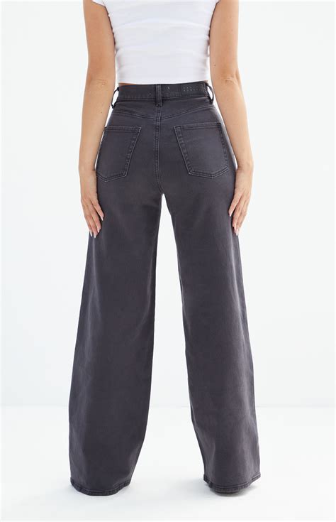 PacSun Nora Stretch Black Wide Leg Jeans | PacSun