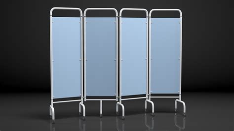 3D model Mobile Folding Hospital Ward Screen | 3D Molier International