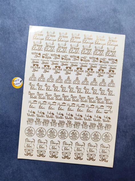 A4 Gold Sticker Sheet for Creative Crafts | Kraft ki Dukaan