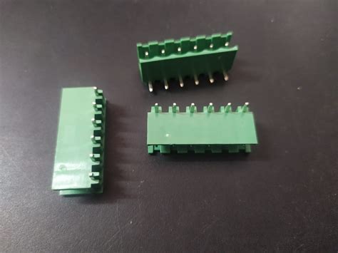 ZB2500 6pin MALE RIGHT ANGLE Terminal Block Connectors 5MM PITCH ET850 ...