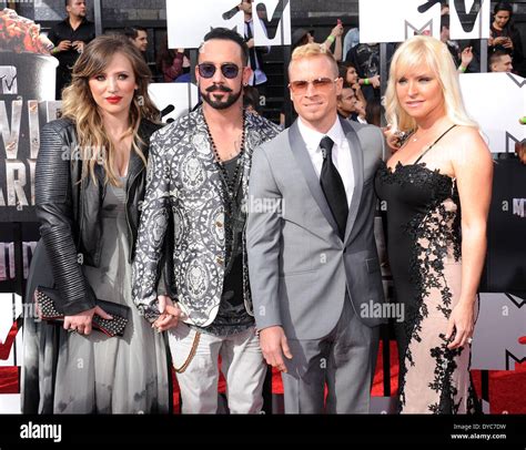 Los Angeles, California, USA. 13th Apr, 2014. AJ McLean, Rochelle ...