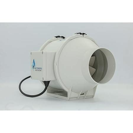 AC Infinity RAXIAL S4, Inline Booster Duct Fan 4” with Speed Controller ...