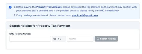GMC Property Tax: Online Payment, Receipt Download 2025