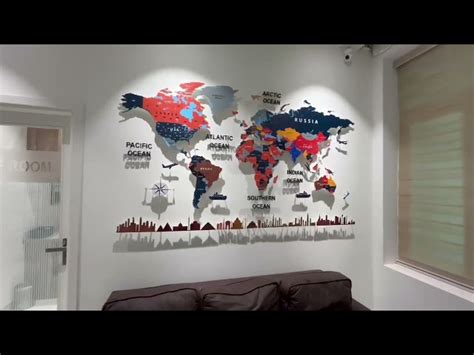 World Map - Wooden World Map Manufacturer from Noida