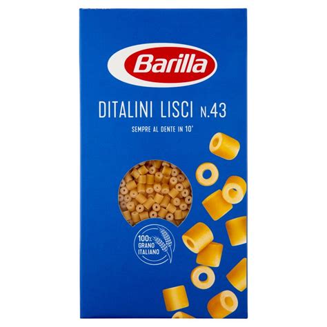 Barilla Pasta Ditalini Lisci N.43 100% Grano Italiano | Everli