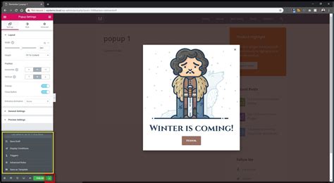 Image result for Elementor Pop-Ups Tutorial
