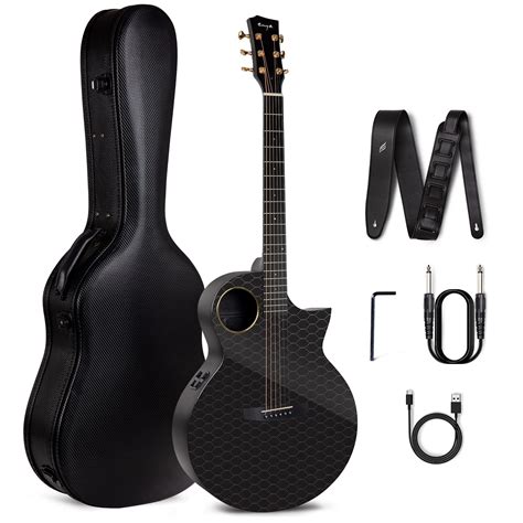 Enya Acoustic Electric Guitar Carbon Fiber X4 PRO AcousticPlus 41” 4/4 ...