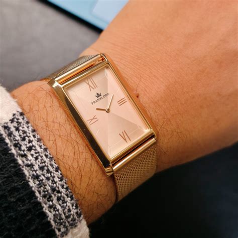 Franklord The Indian Tank – Champagne Luxe | Rose Gold Rectangular ...