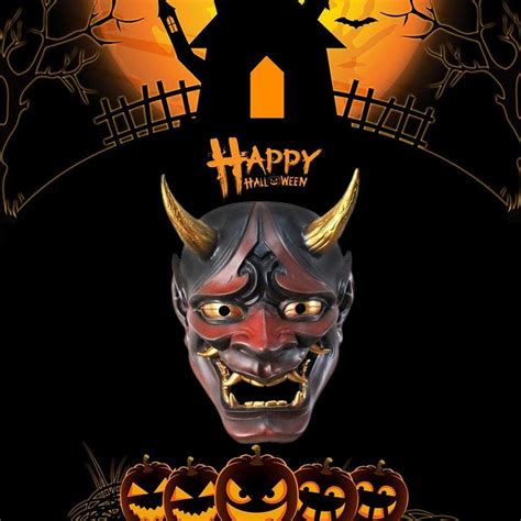 Buy Samurai Oni Mask,Japanese Hannya Mask,Horror Demon Cosplay Prajna ...