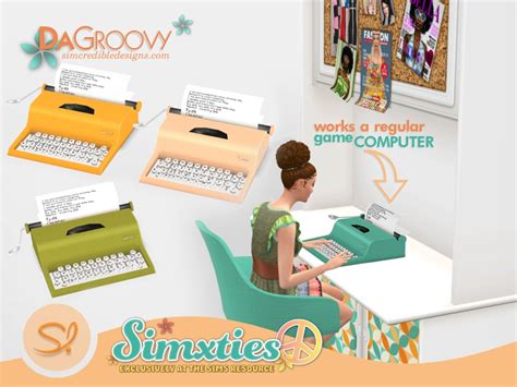 Image result for Sims 4 Typewriter Computer