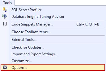 Image result for Query Options SSMS