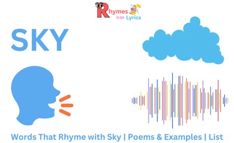 List of Words That Rhyme With Sky, Poems, Examples