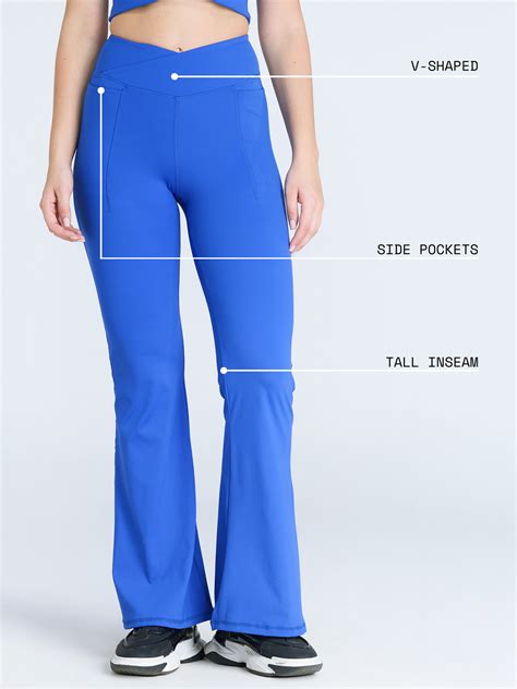 Cobalt Hourglass Flared Leggings – CAVA Athleisure Pvt Ltd