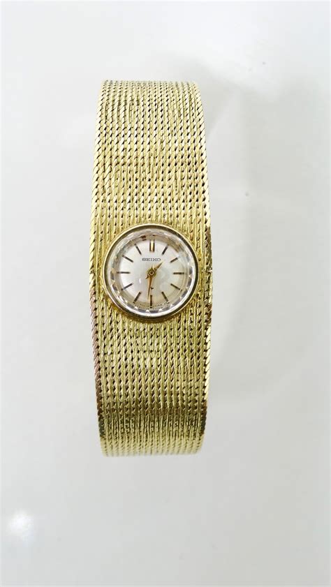 Seiko 14k Gold Wrist Watch at 1stDibs | seiko 14k gold ladies watch ...