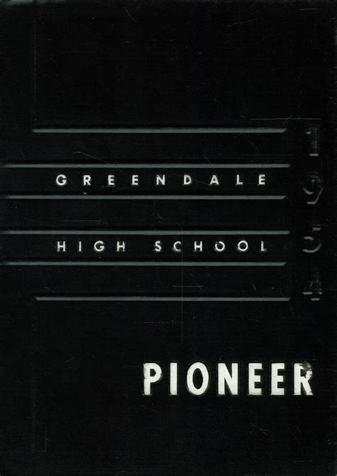 1954 yearbook from Greendale High School from Greendale, Wisconsin for sale