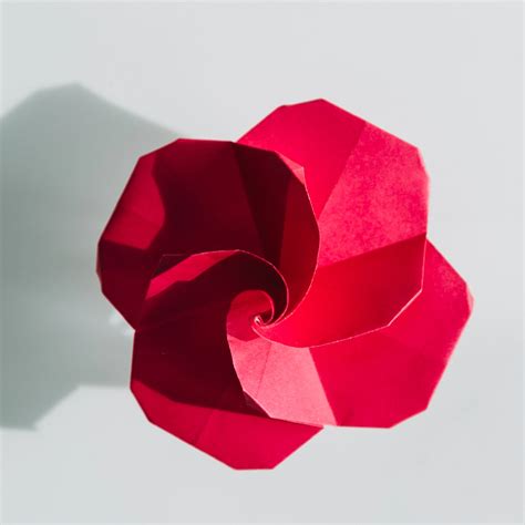 Tutorial On Origami Rose 的图像结果